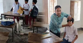 ক্লাস চলাকালিন সময় খুলে পড়লো সিলিং ফ্যান, আহত ৫ শিক্ষার্থী
